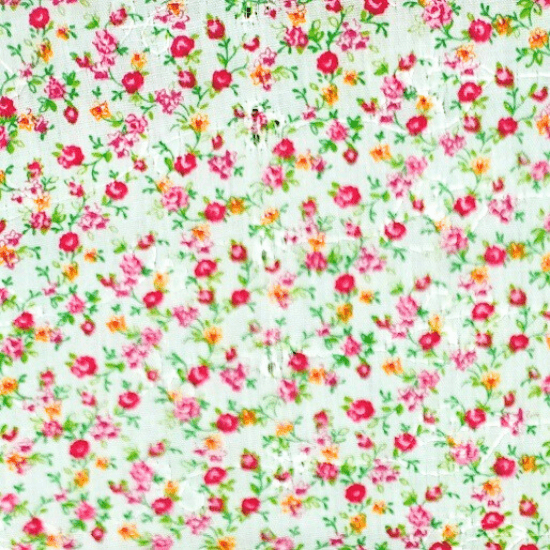 Embroidered Eyelet - Rosebuds - Red 44" / 45" Fabric Per Yard