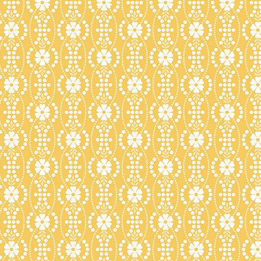 French Romance - Octavia - Gold 44" / 45" Fabric Per Yard