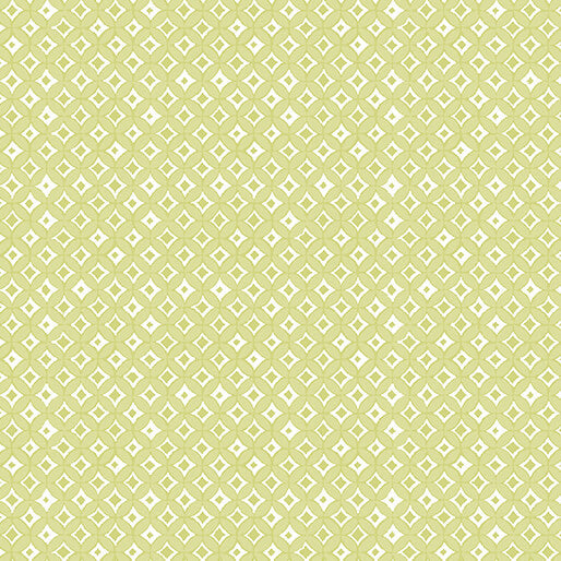 A Heart Led Life - Tonal Diamonds - Light Lime 44" / 45" Fabric Per Yard