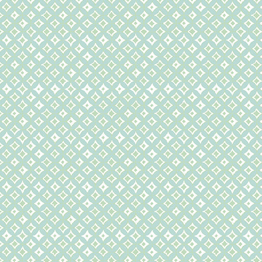 A Heart Led Life - Tonal Diamonds - Light Turquoise 44" / 45" Fabric Per Yard