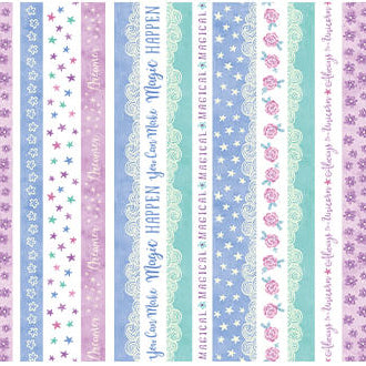 Dreamers - Stripe Panel (24"x44")