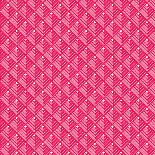 Serenity - Modern Log Cabin - Coral 44" / 45" Fabric Per Yard