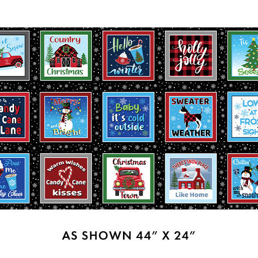 Country Christmas - Boxes 44" / 45" Fabric Per Yard