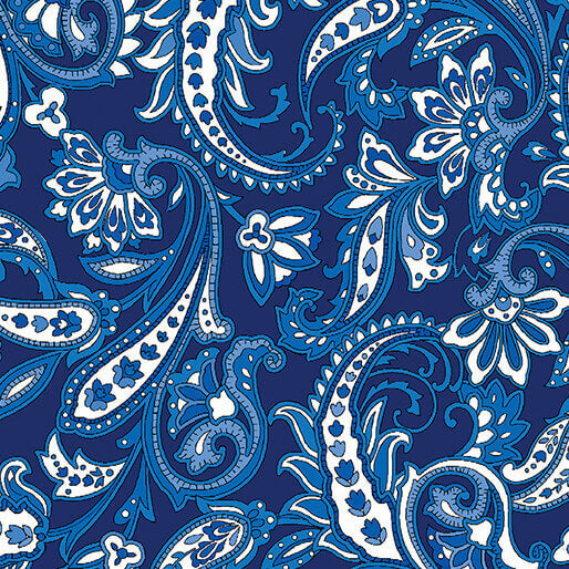 Paradise Park - Park Bench - Blue 44" / 45" Fabric Per Yard