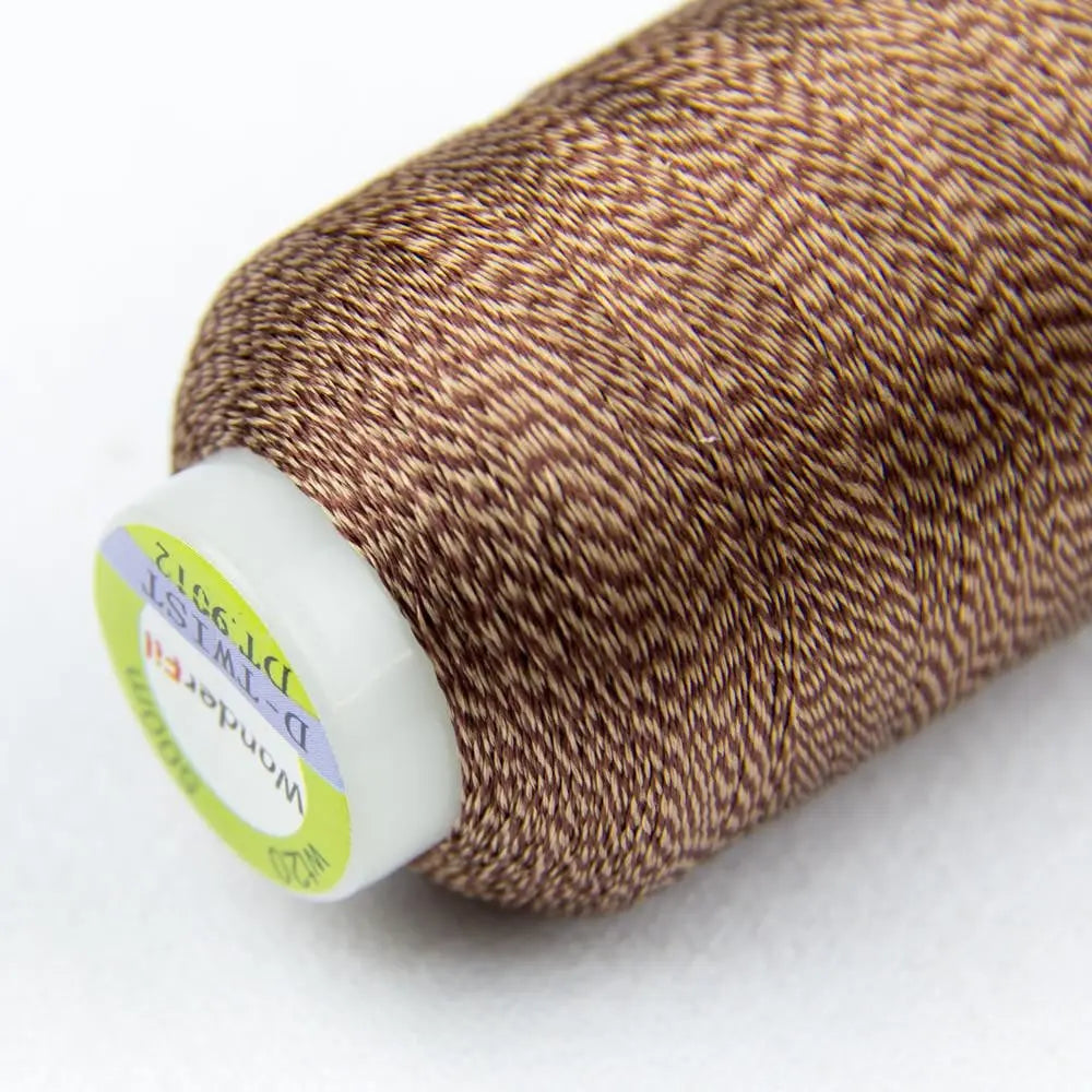 DT76 - D-Twist™ 20wt Rayon Brown Thread WonderFil USA