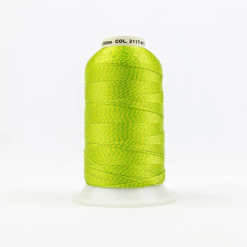 DT77 - D-Twist™ 20wt  Rayon Gold Green Thread WonderFil USA