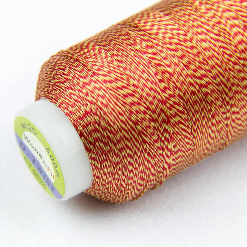 DT79 - D-Twist™ 20wt  Rayon Red Gold Thread WonderFil USA