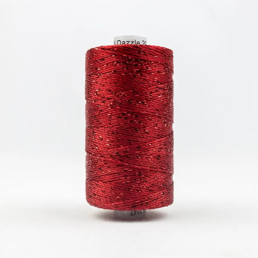 DZ1147 - Dazzle™ Rayon and Metallic Christmas Red Thread WonderFil USA