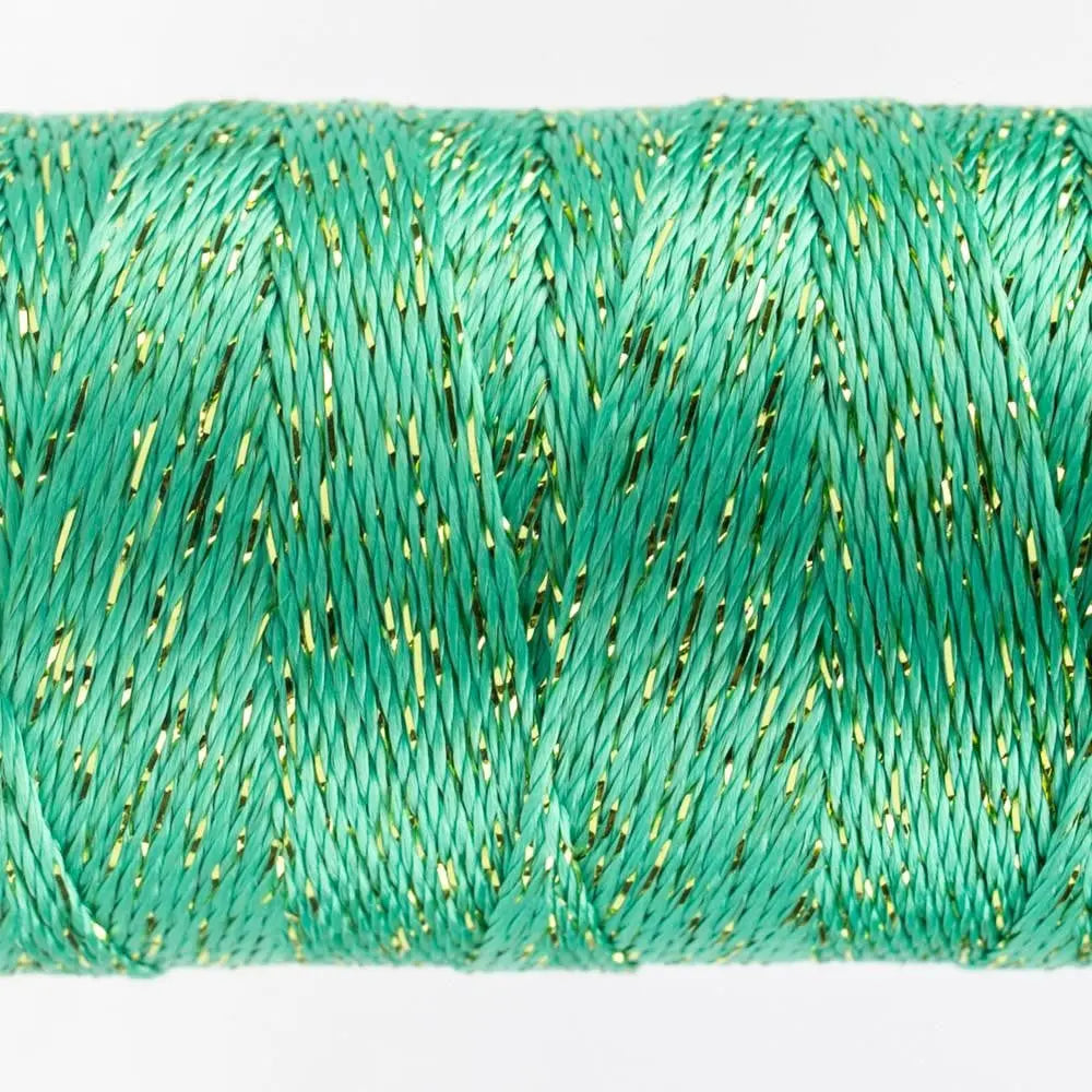 DZ68 - Dazzle™ Rayon and Metallic Foam Green Thread WonderFil USA