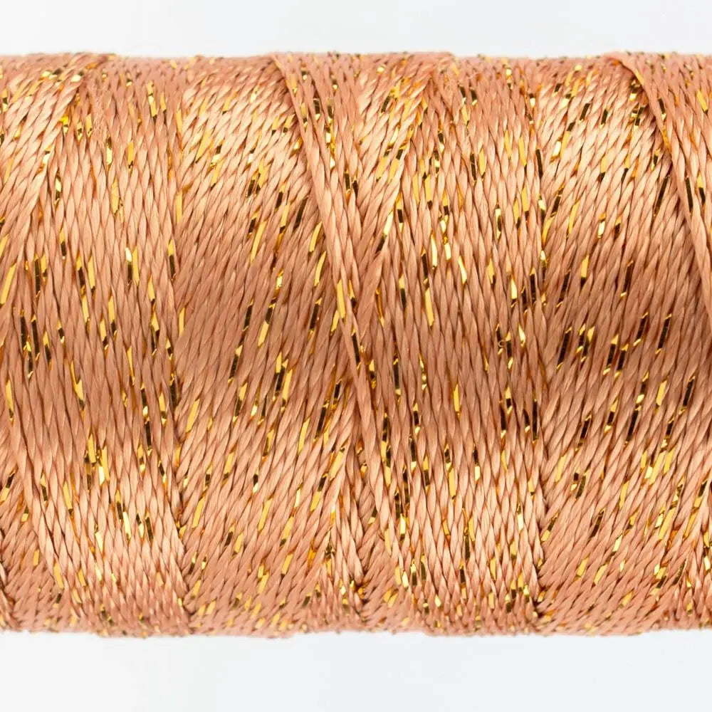 DZ984 - Dazzle™ Rayon and Metallic Dark Peach Thread WonderFil USA