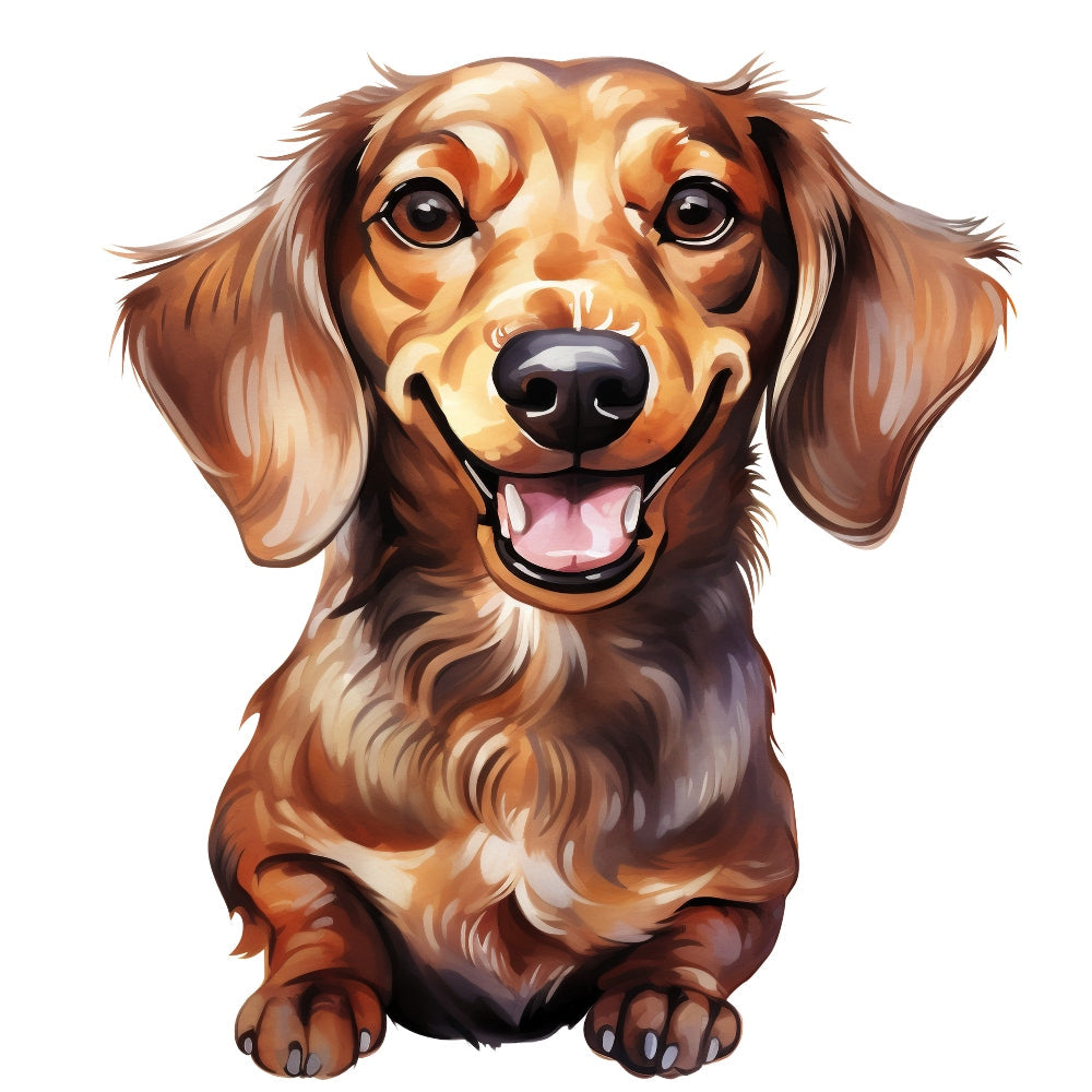 Dachshund Dog Fabric Panel