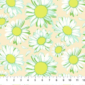 Daily Crush Sunshine Daisies Ivory 44 45 inch Fabric Northcott