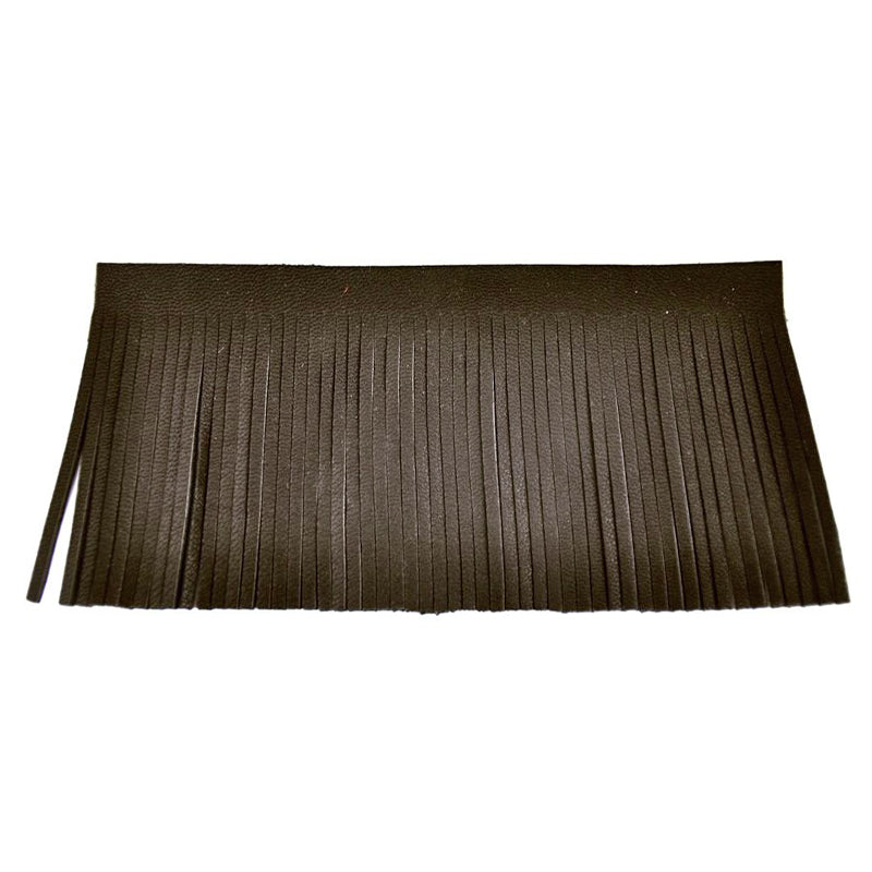 Dakota Collection - 2 1/2" Width Faux Leather Fringe (27.5 YDS)-BLF-7777-66 Dark Brown