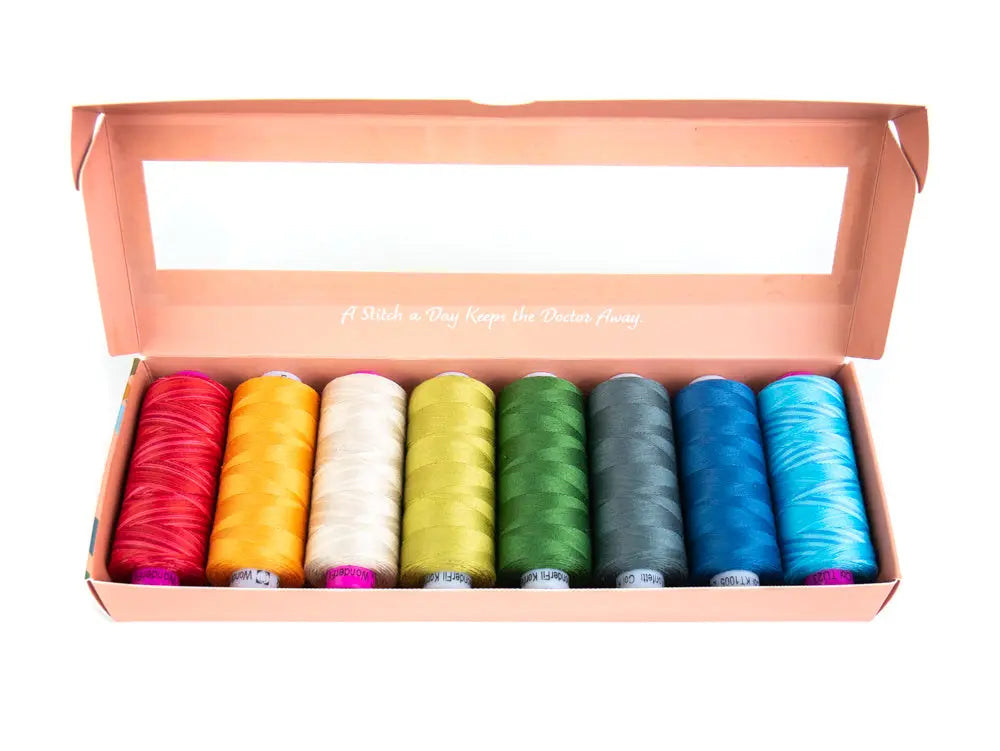 Darcy’s Modern Nouveau by Edyta Sitar - Egyptian Cotton Thread Pack WonderFil USA