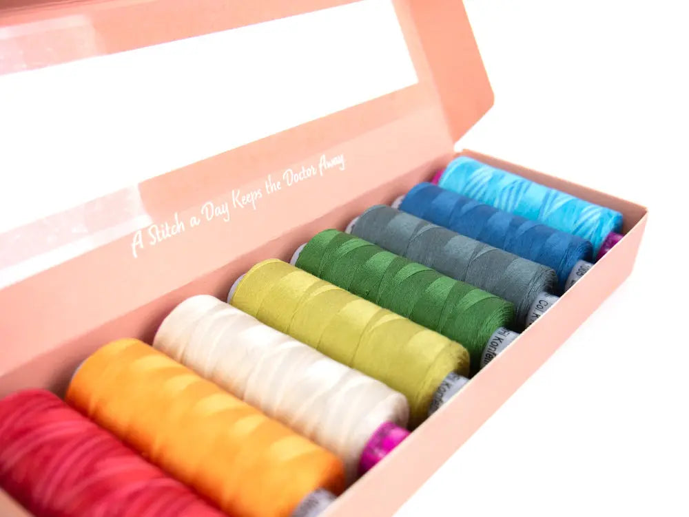 Darcy’s Modern Nouveau by Edyta Sitar - Egyptian Cotton Thread Pack WonderFil USA
