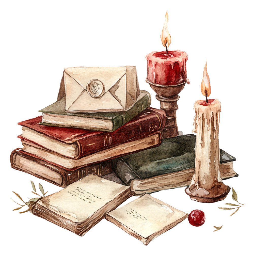 Dark Academia Fabric Panel 25