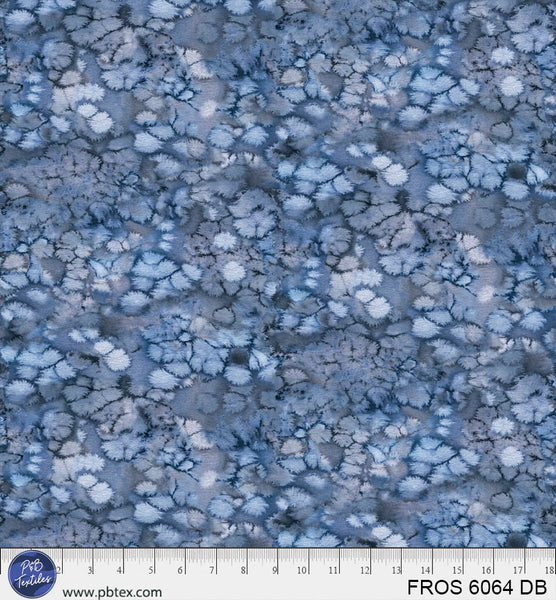 Dark Blue Frost FROS-6064-DB Cotton 44”/45” Fabric Per Yard