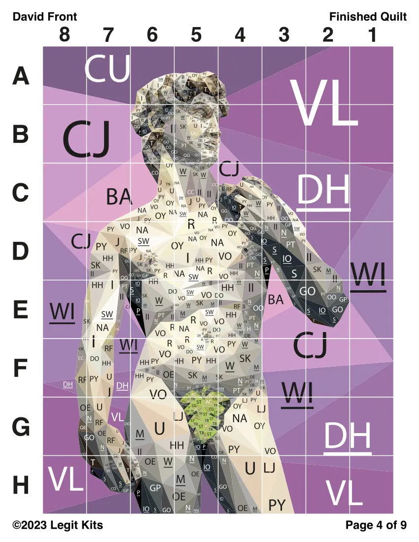 David Front Quilt Kit Legit Kits