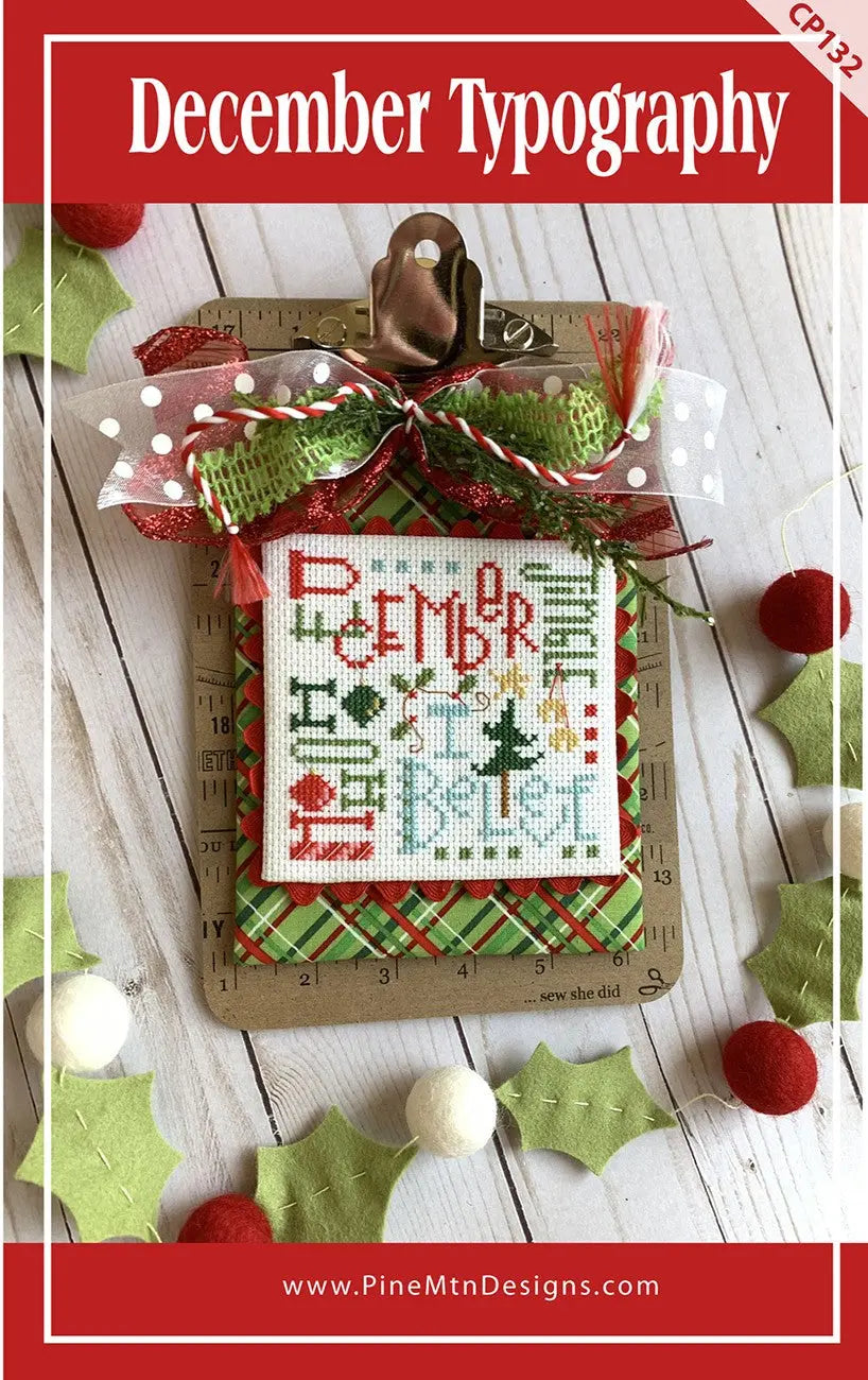 December Typography - Linda's Electric Quilters