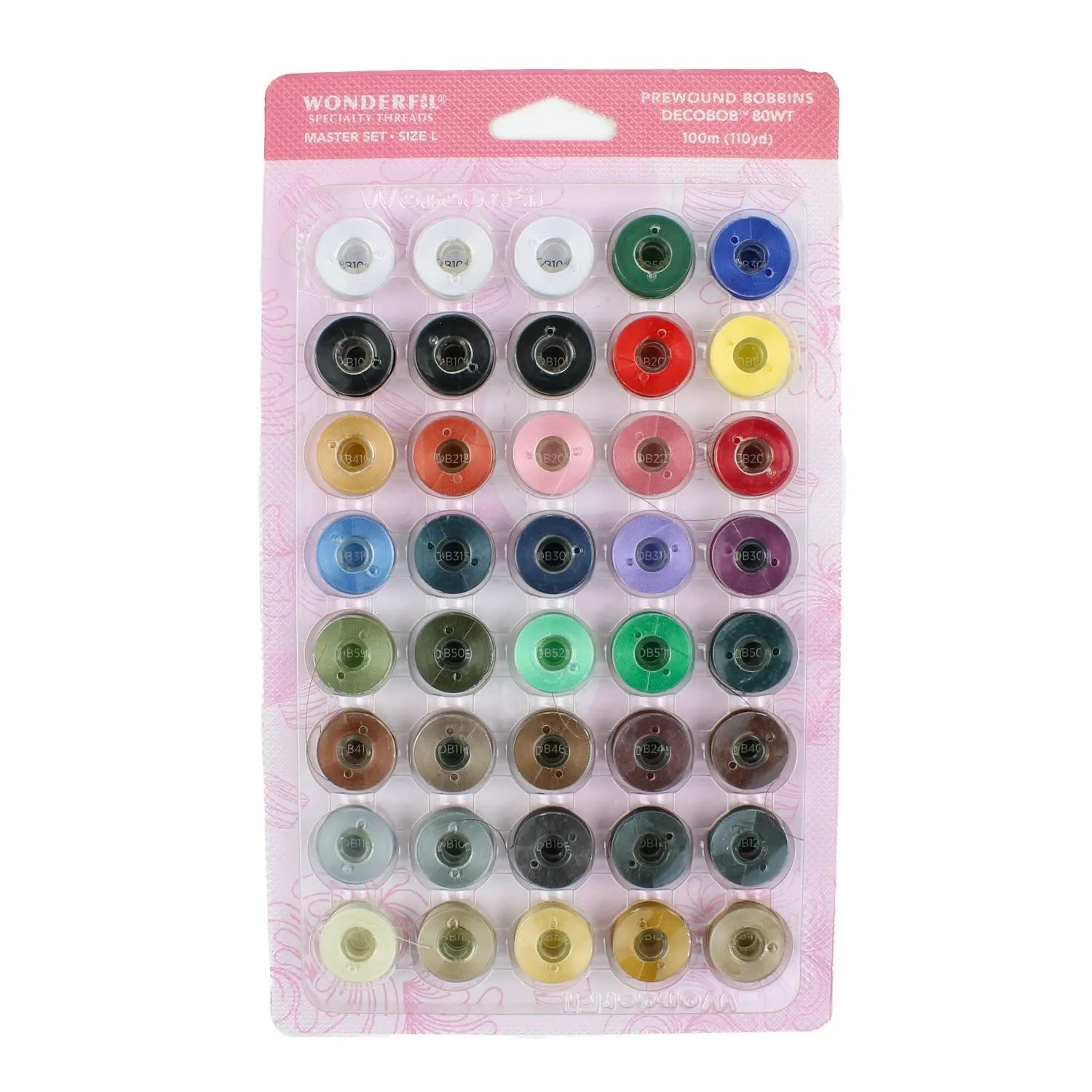 DecoBob™ Prewound Bobbins Master Set - Size L/Class 15 WonderFil USA