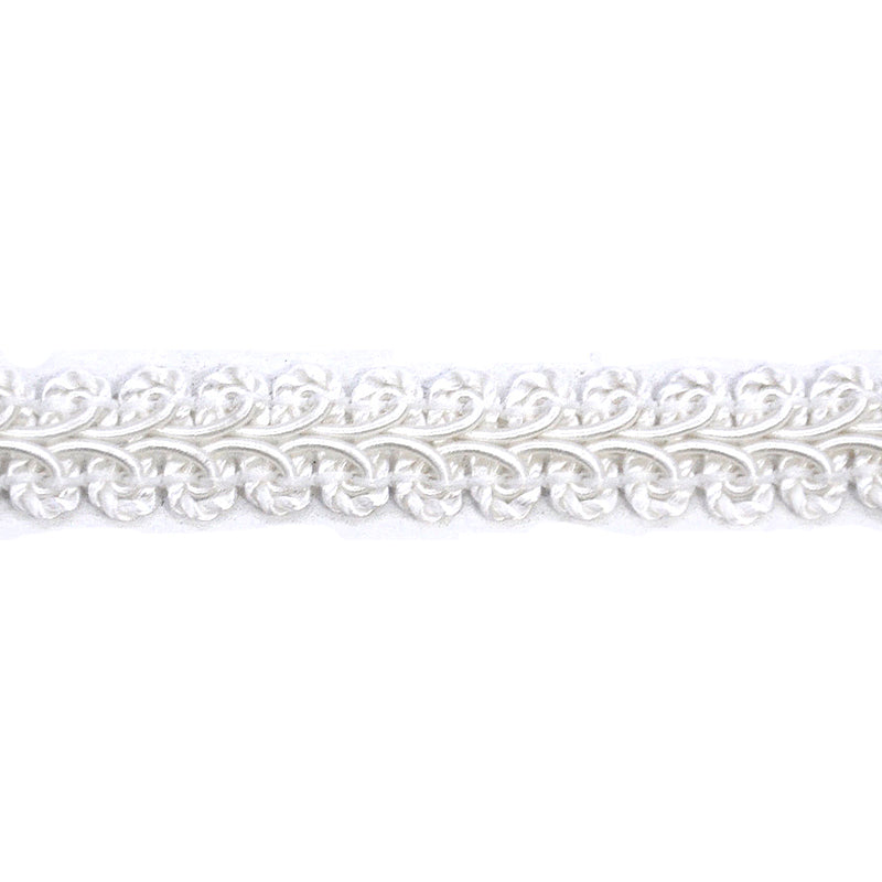 Decorative French-style Gimp Trim, 1/2-inch X 5 yards - For Furniture, Pillows, Drapery & Sewing Crafts