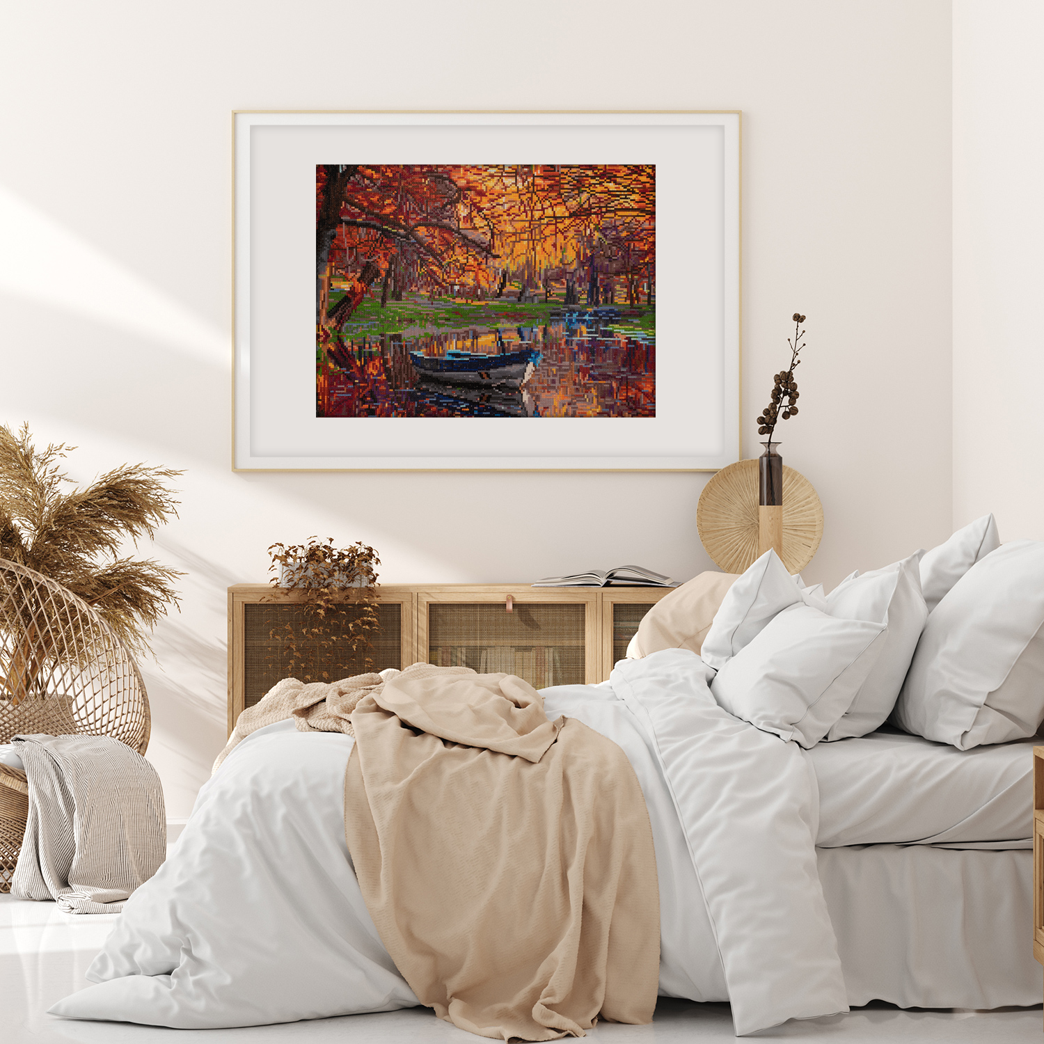 Diamond Dotz Autumn Lake Diamond Painting Artwork Kit