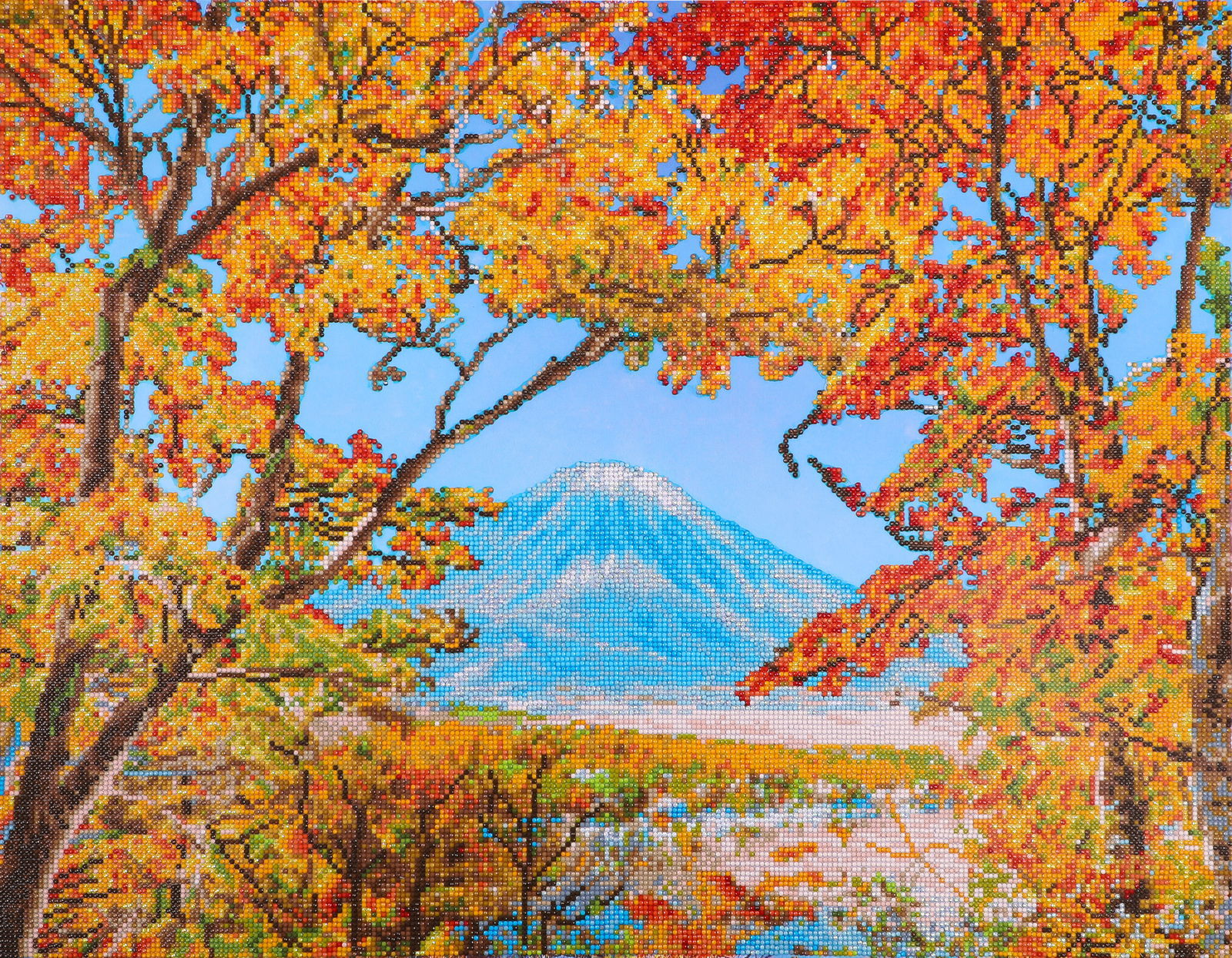 Diamond Dotz Autumn Mountain - 28.4" x 22.1"