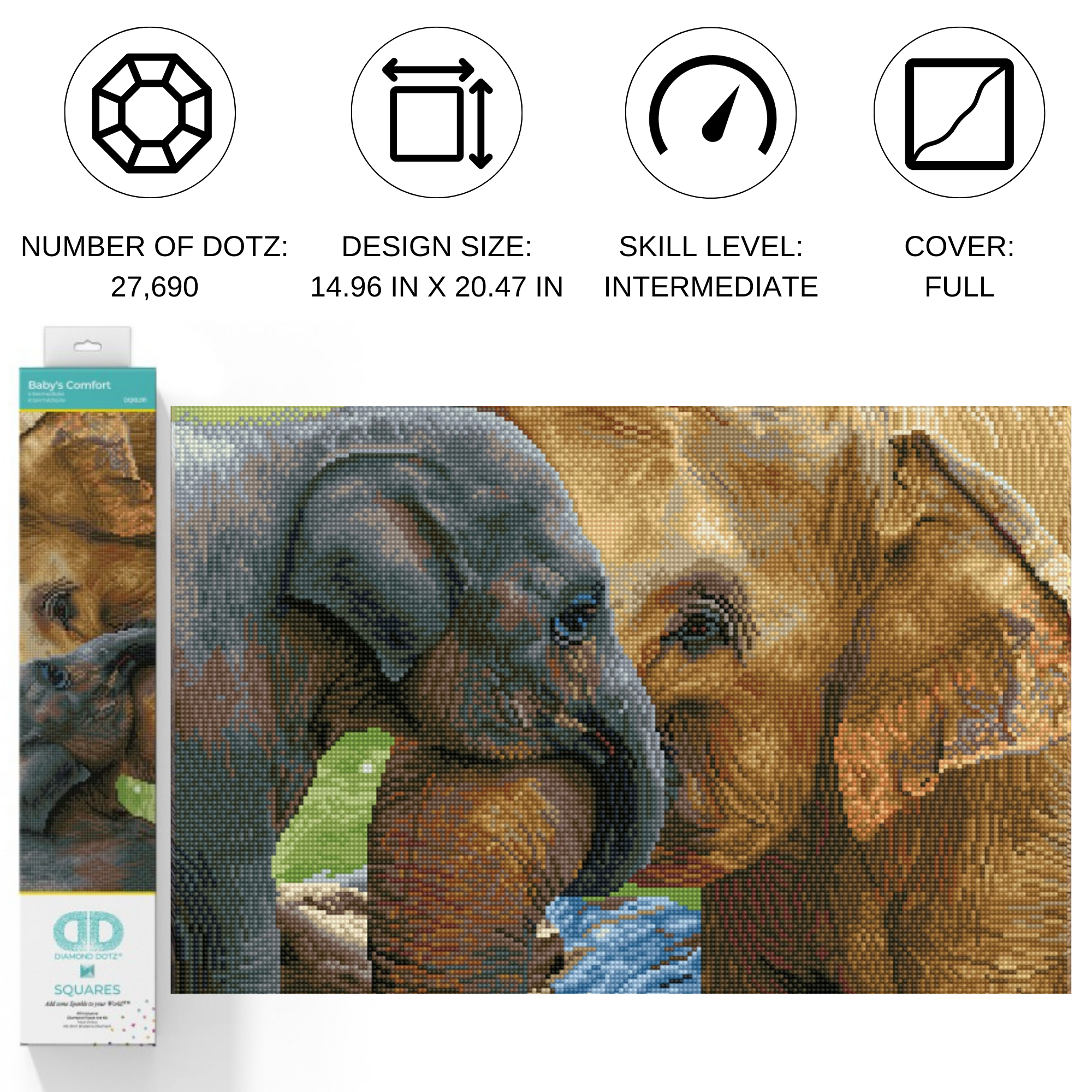 Diamond Dotz Baby's Comfort - 20.5" x 15.0"