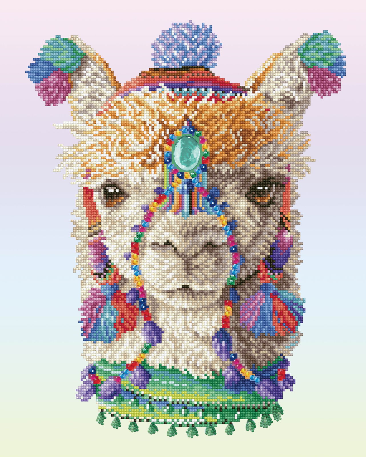 Diamond Dotz Bohemian Alpaca - 16.1" x 20.1"