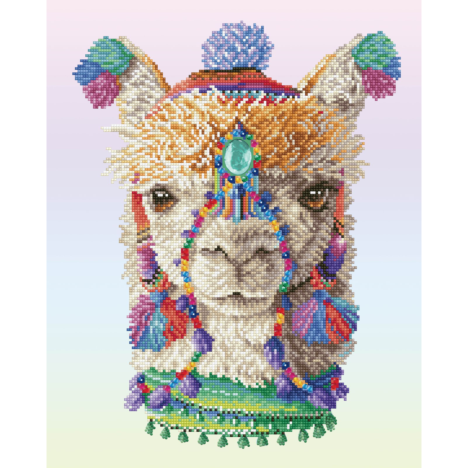 Diamond Dotz Bohemian Alpaca - 16.1" x 20.1"