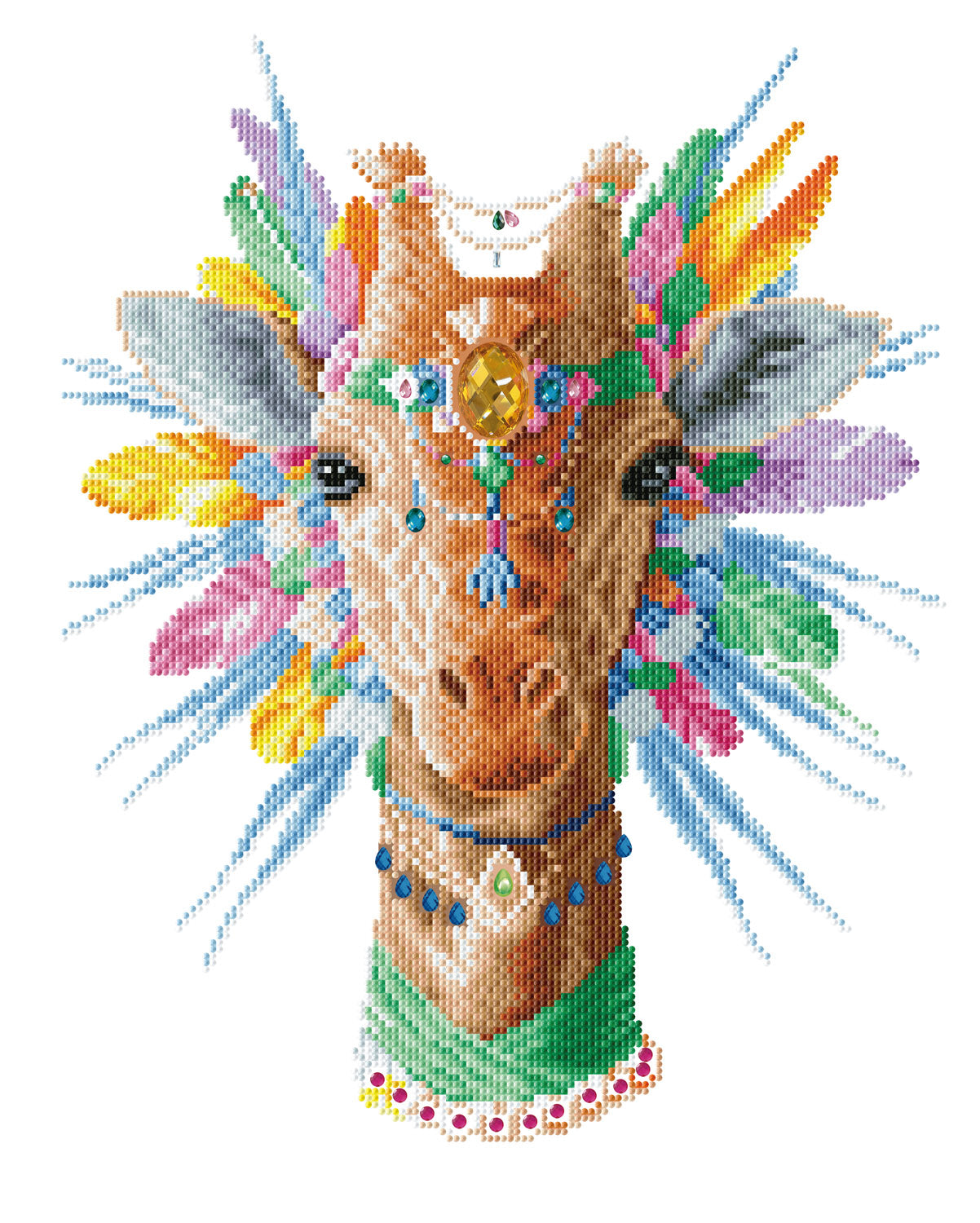 Diamond Dotz Bohemian Giraffe - 16.1" x 20.1"