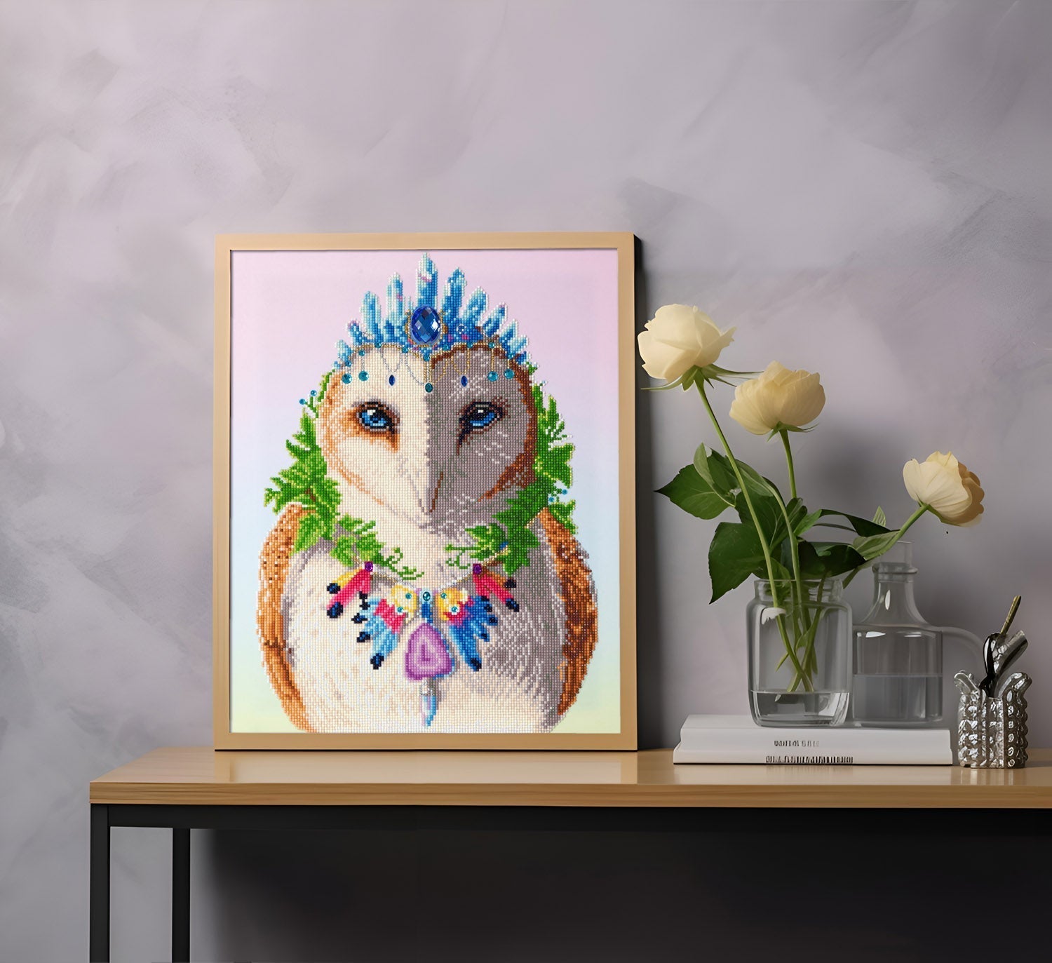 Diamond Dotz Bohemian Owl - 16.1" x 20.1"