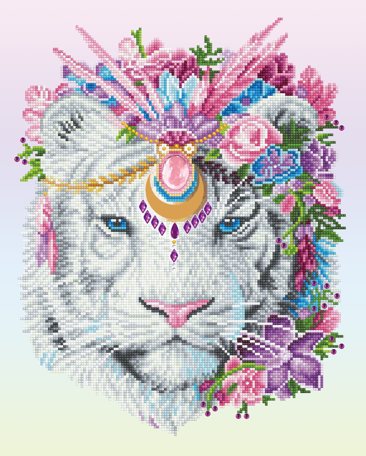 Diamond Dotz Bohemian Tiger - 16.1" x 20.1"