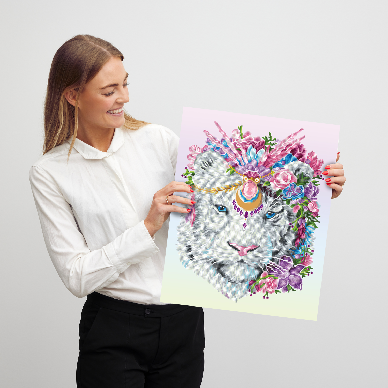 Diamond Dotz Bohemian Tiger - 16.1" x 20.1"