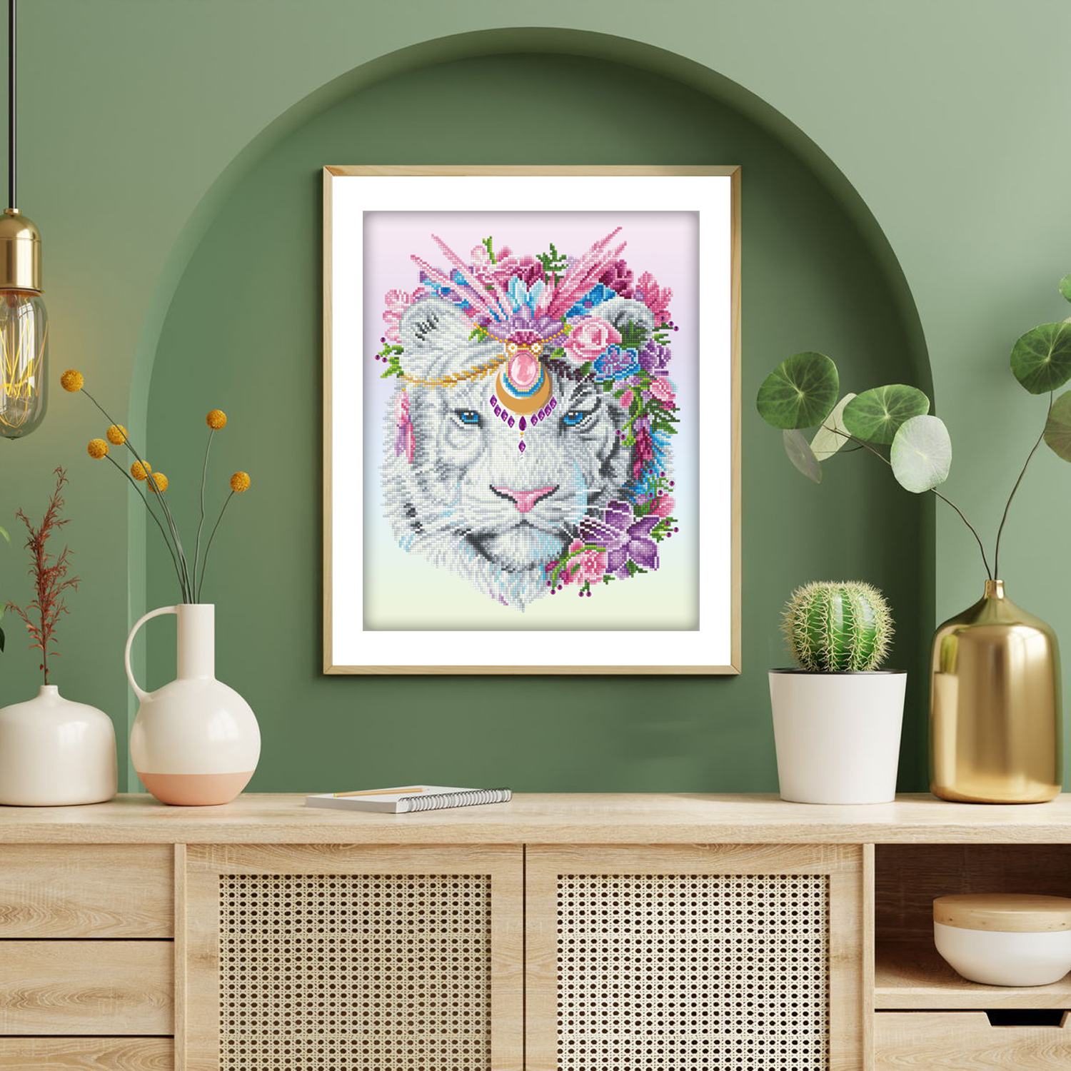 Diamond Dotz Bohemian Tiger - 16.1" x 20.1"