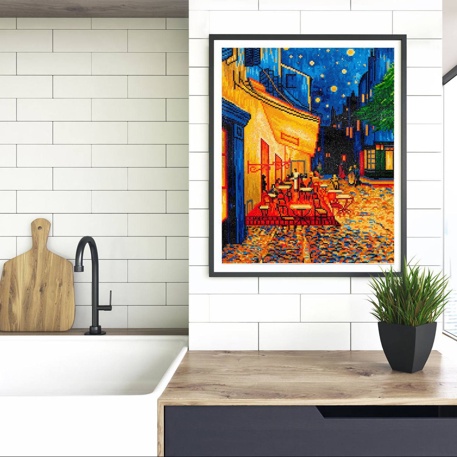 Diamond Dotz Cafe At Night (Van Gogh) - 16.5" x 20.5"