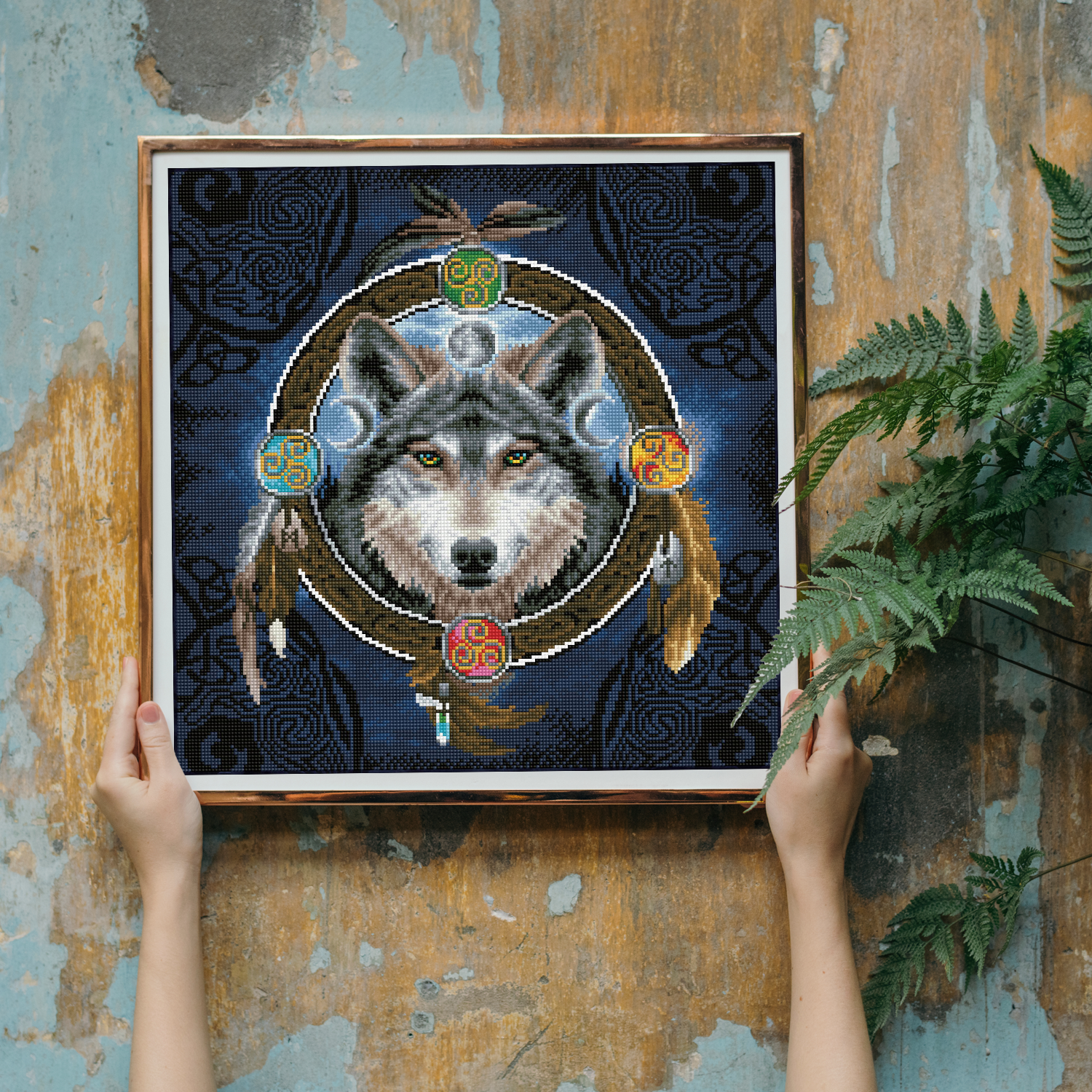 Diamond Dotz Celtic Wolf Guide - 20.3" x 20.3"