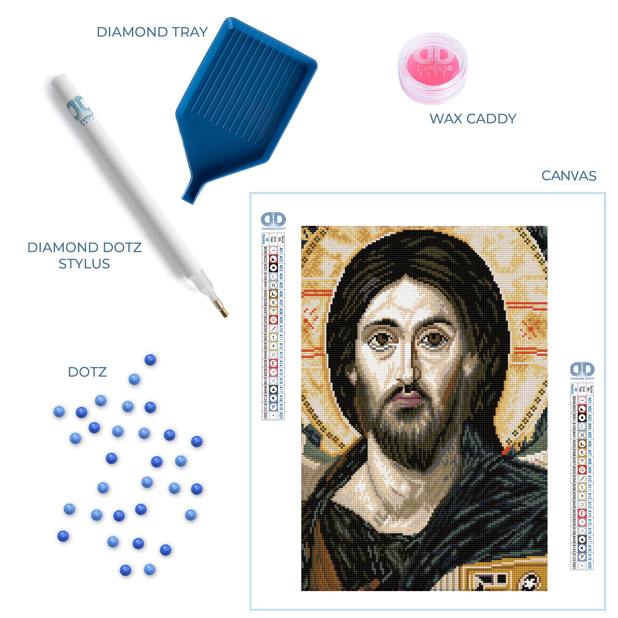 Diamond Dotz Christ Pantocrator Sainai - 15.8" x 19.7"