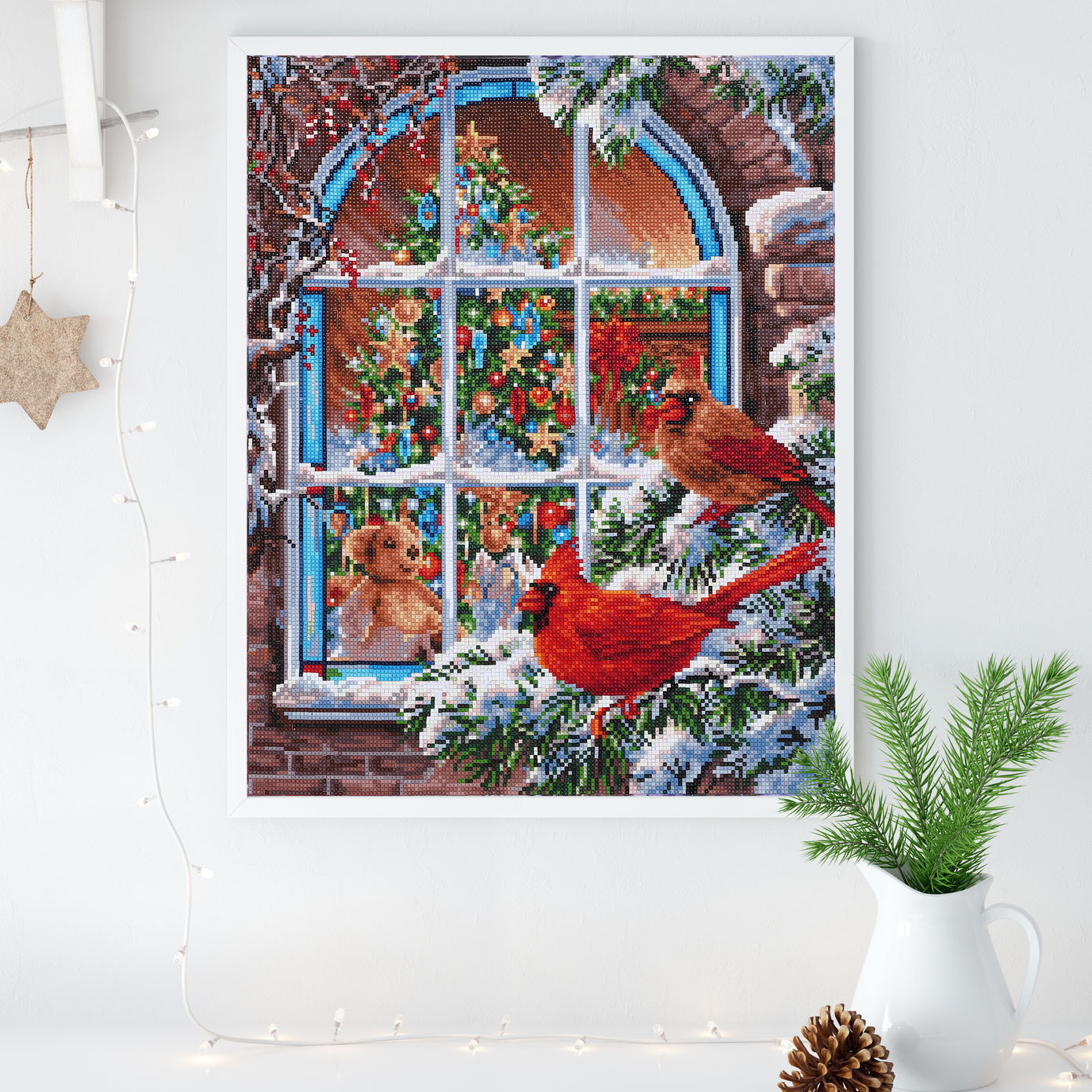 Diamond Dotz Christmas Window - 16.1" x 20.1"