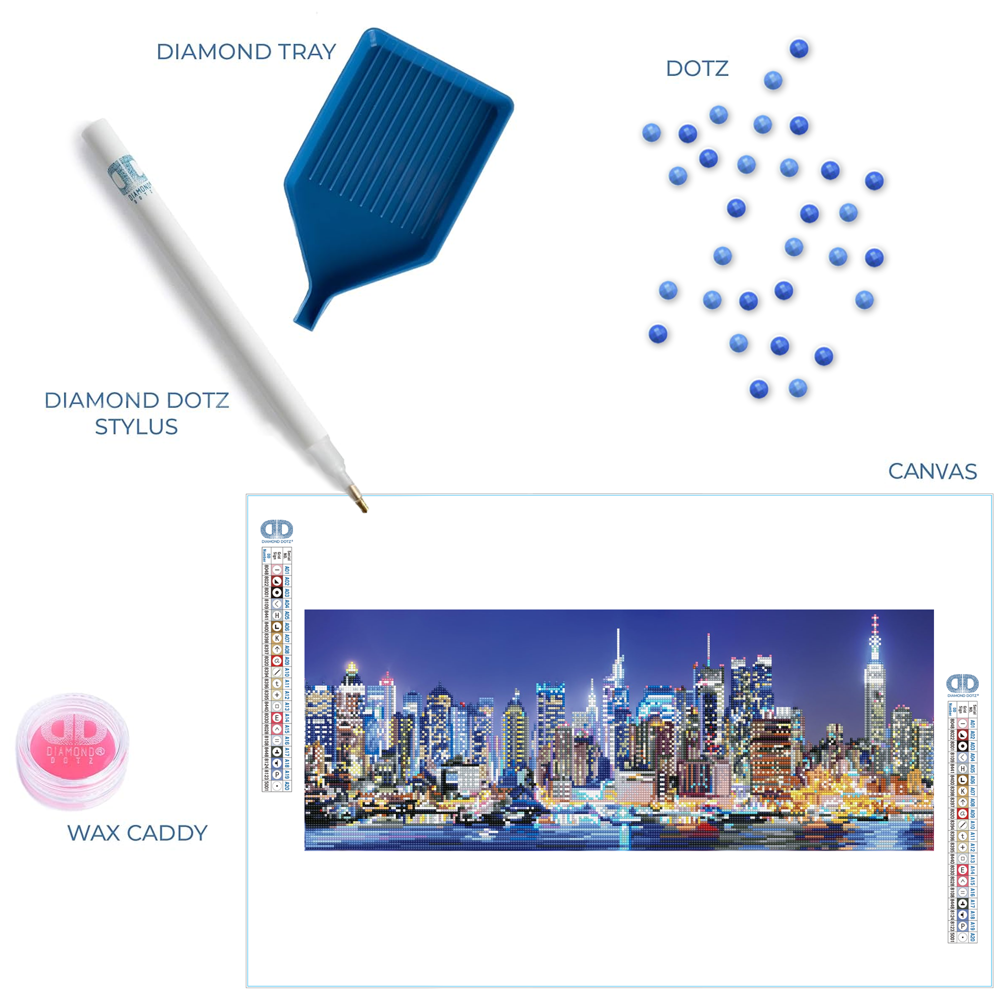 Diamond Dotz City Lights - 29.5" x 11.4"