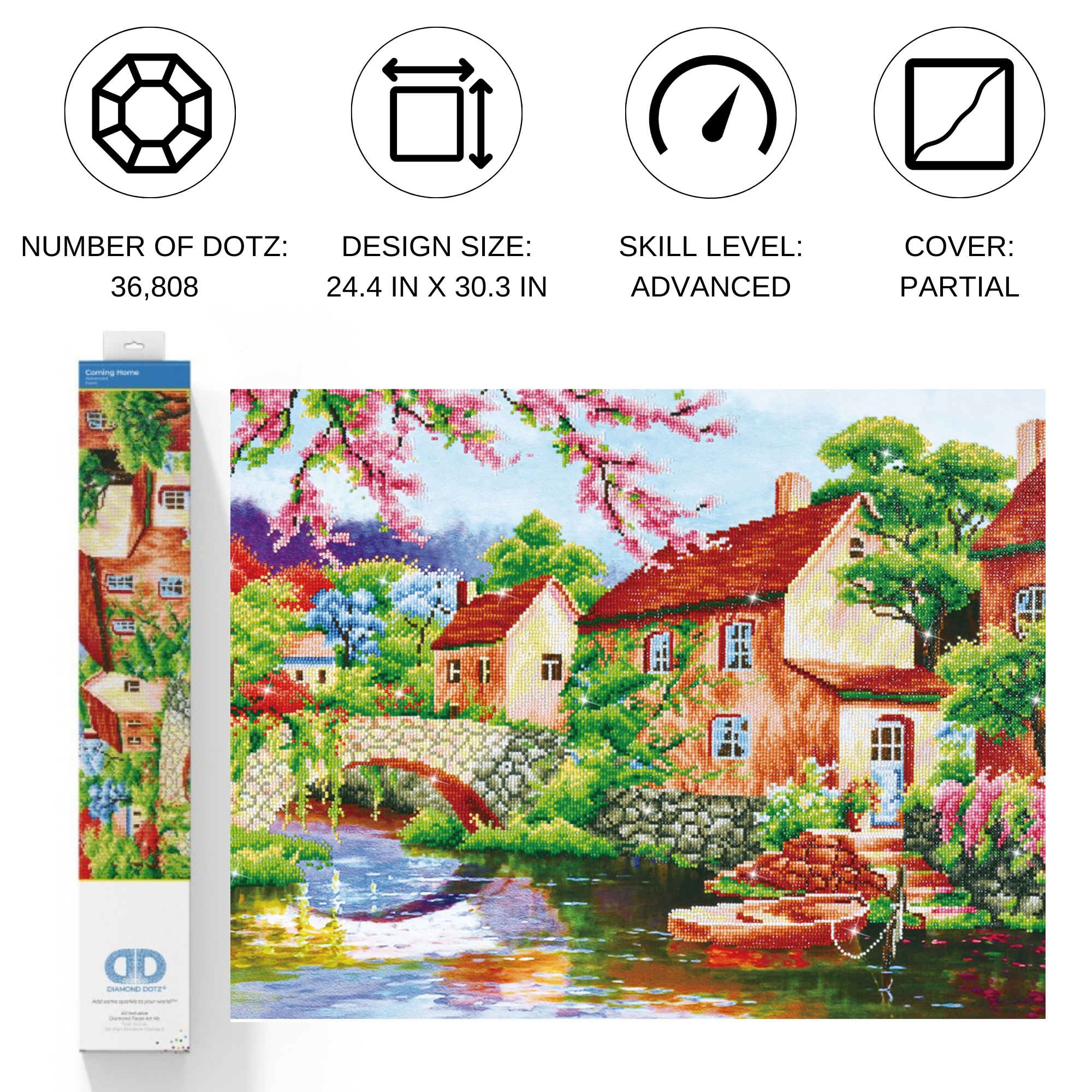 Diamond Dotz Coming Home - 30.3" x 24.4"