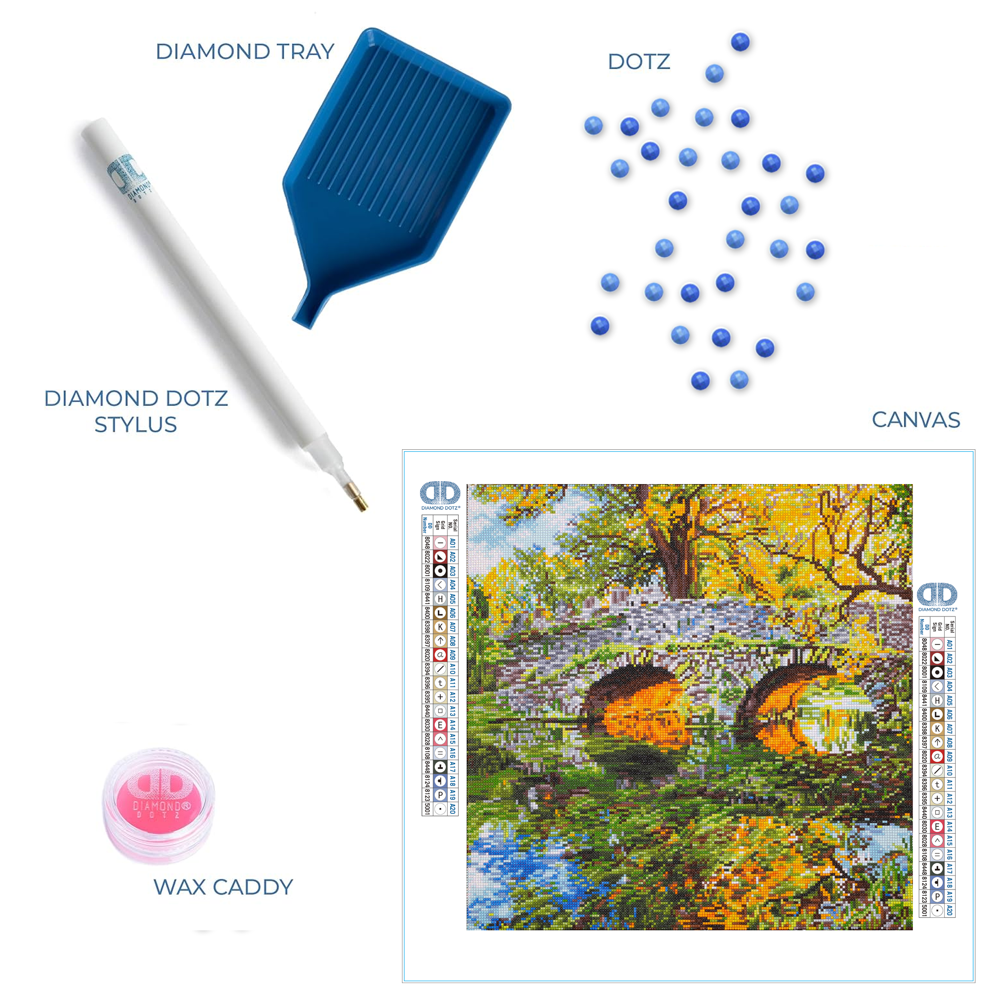 Diamond Dotz Country Bridge - 20.3" x 20.3"