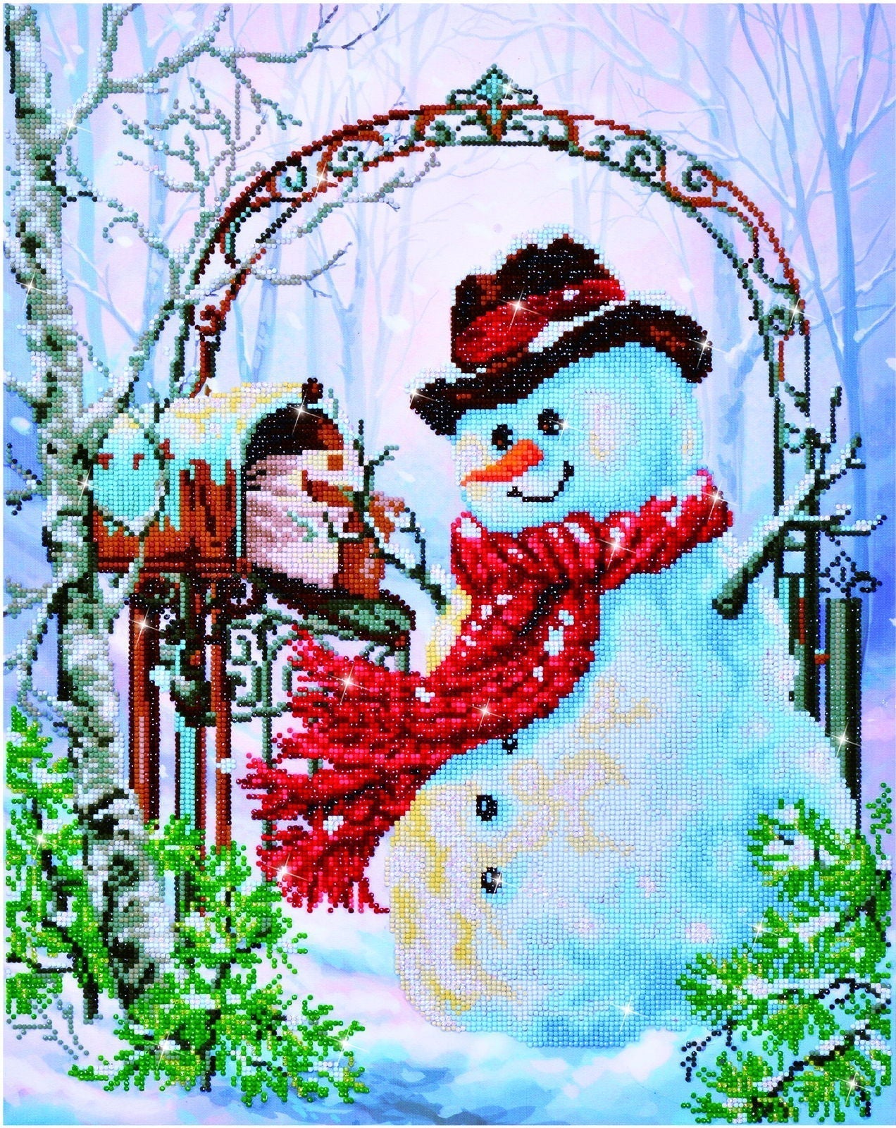 Diamond Dotz Father Snow - 19.7" x 24.4"