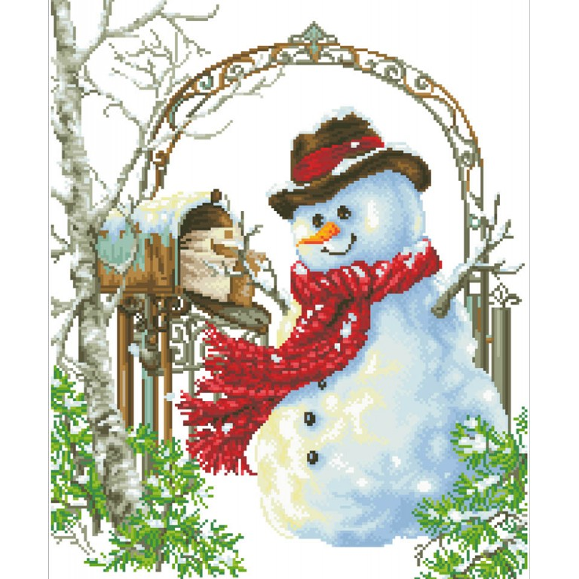 Diamond Dotz Father Snow - 19.7" x 24.4"