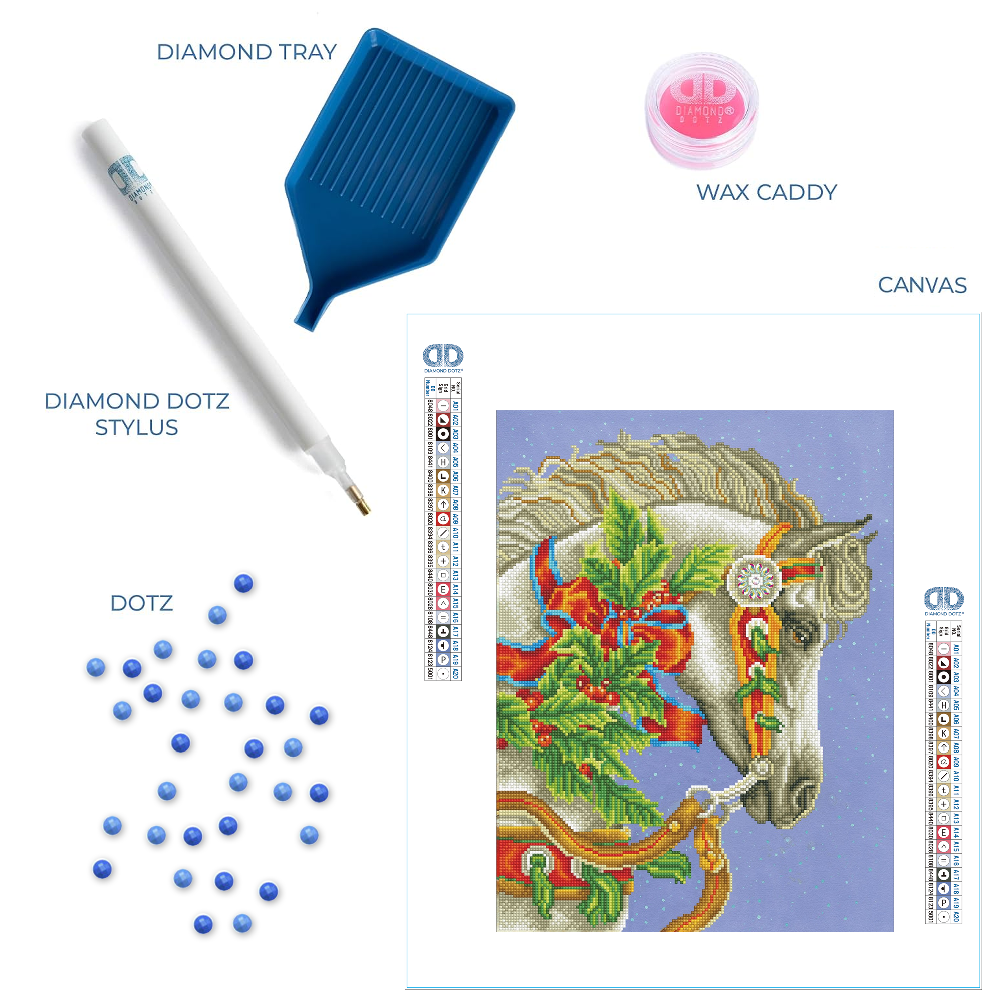 Diamond Dotz Festive Canter - 16.1" x 21.3"