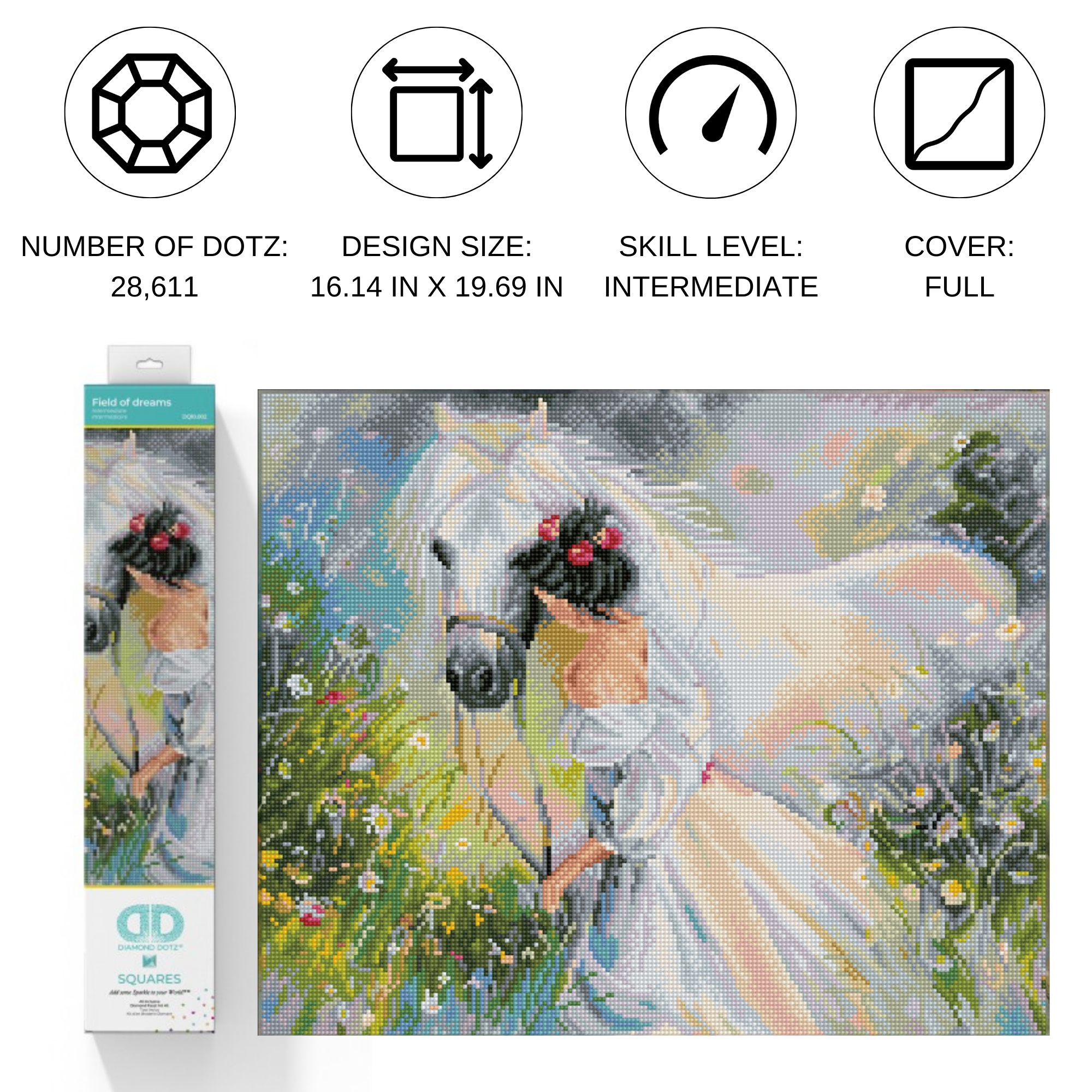 Diamond Dotz Field of Dreams - 19.7" x 16.1"