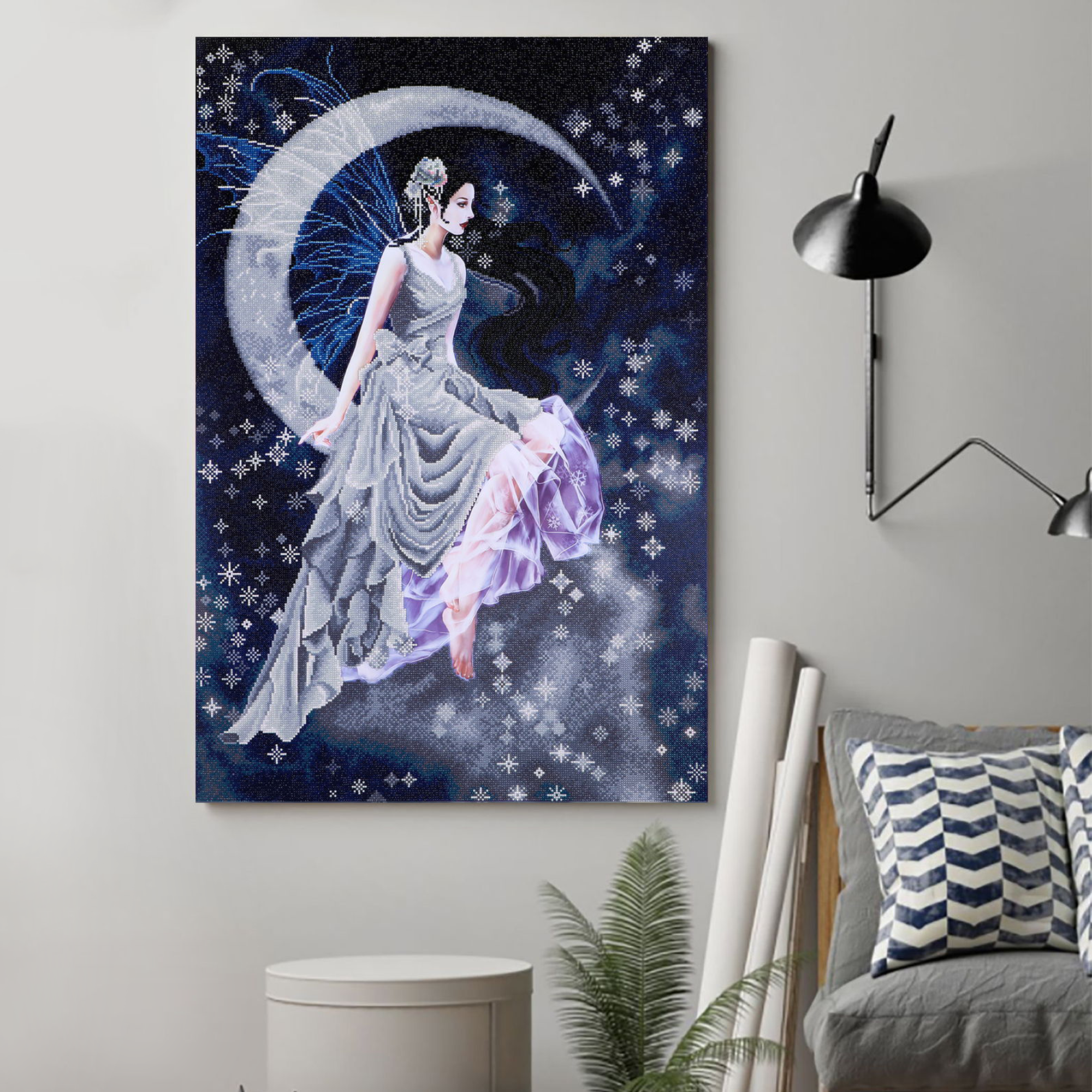 Diamond Dotz Frost Moon - 26.4" x 39.4"