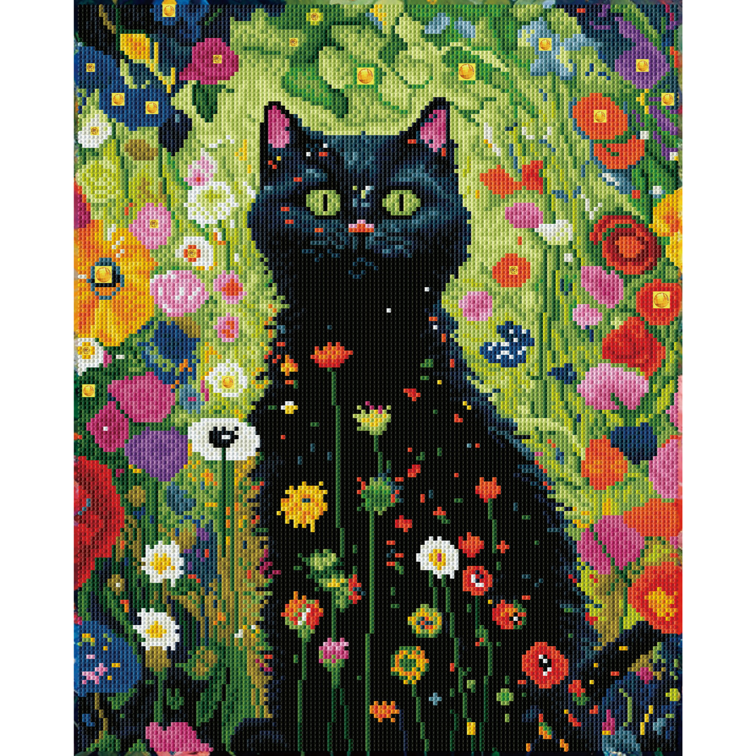 Diamond Dotz Garden Cat - 15.9" x 19.9"