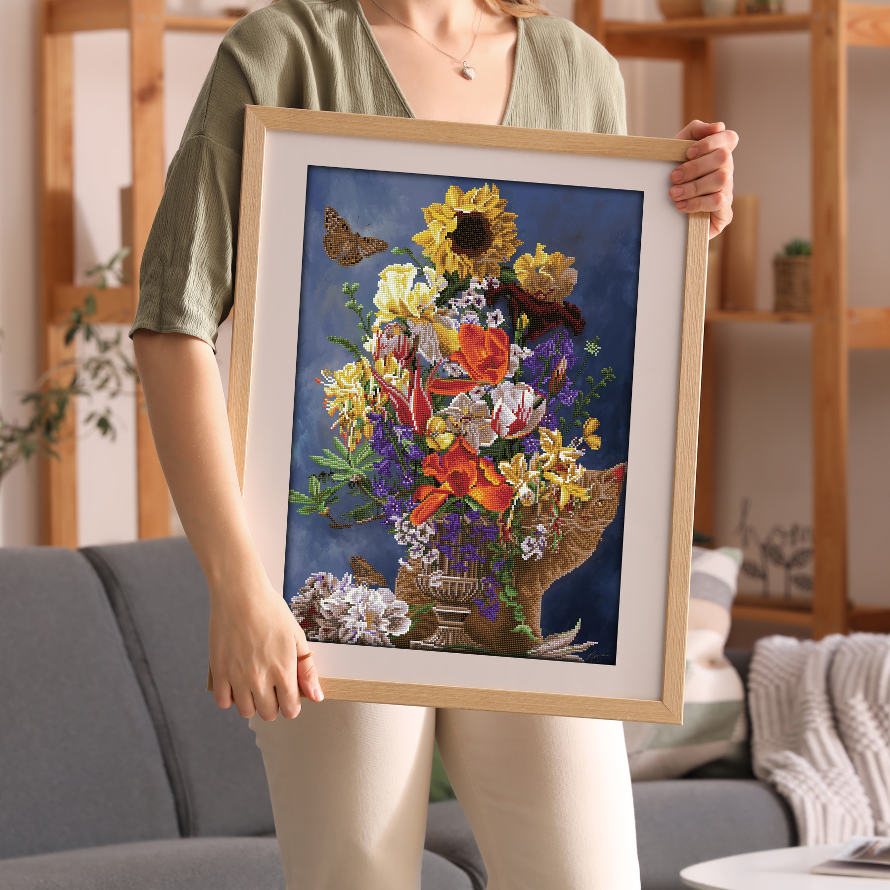 Diamond Dotz Garden in Gold - 20.5" x 28.4"