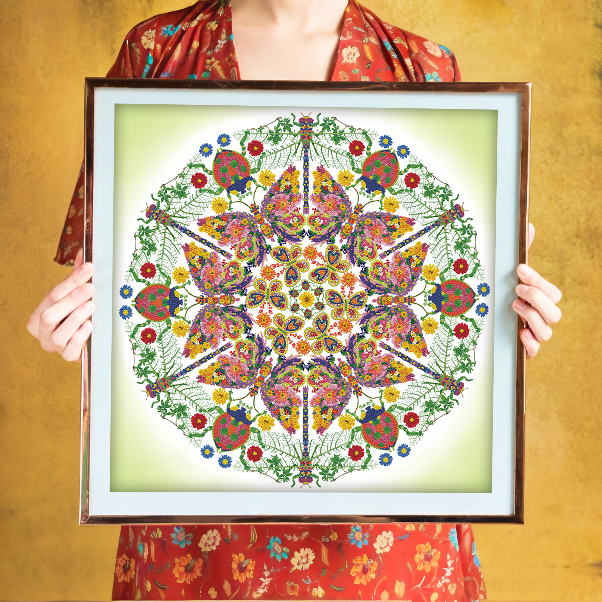 Diamond Dotz Kaleidoscope Garden - 24.4" x 24.4"